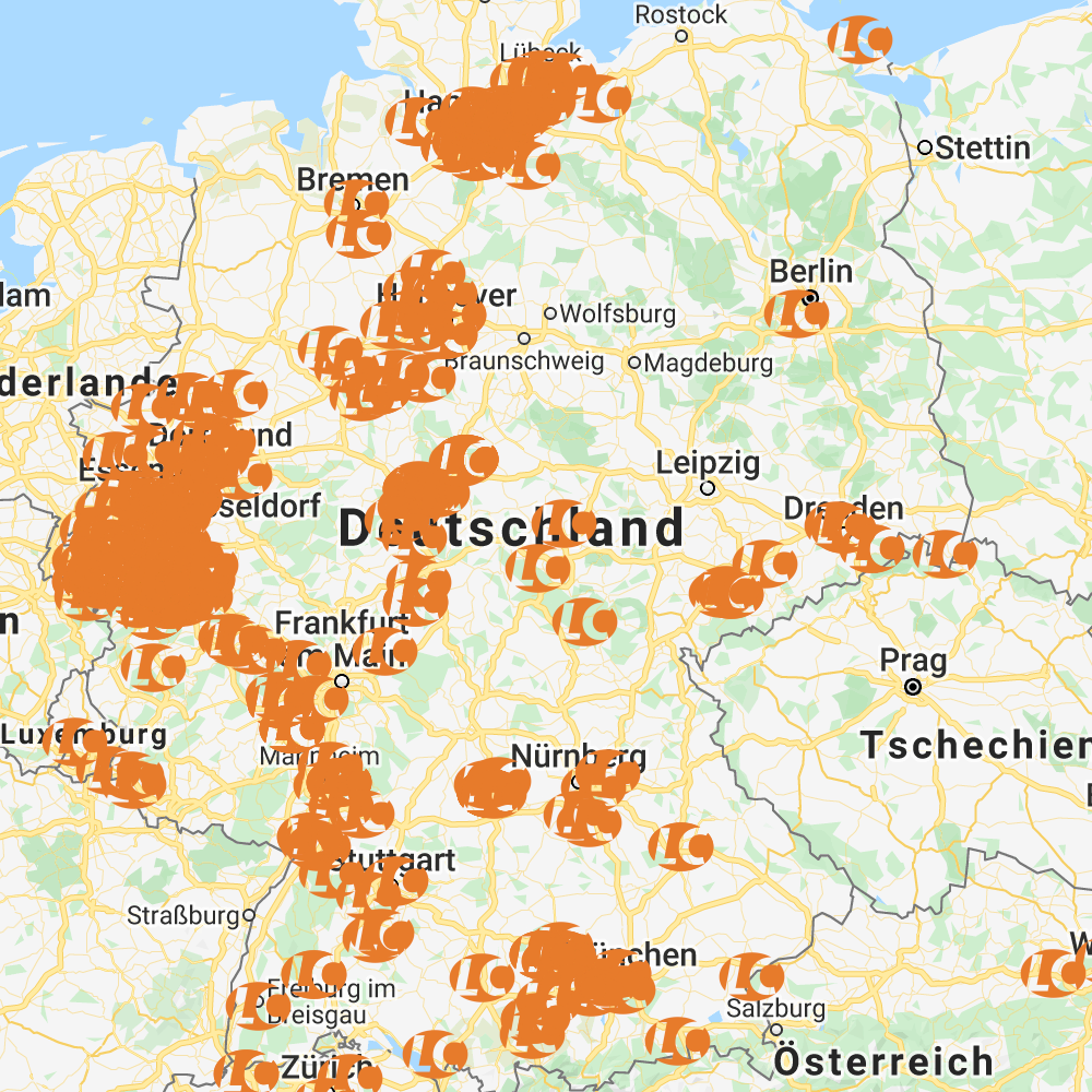 Teilnehmer Landkarte