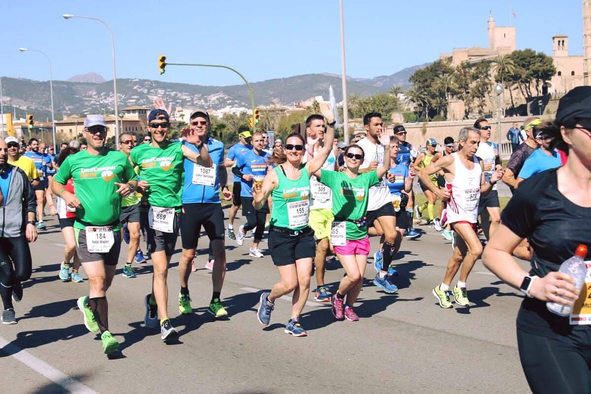 Läufer beim Palma Halbmarathon
