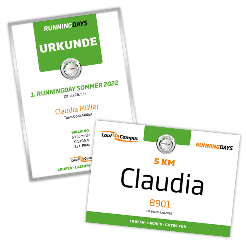 Sicher dir jetzt ein Startplatz bei den Runningdays im Sommer