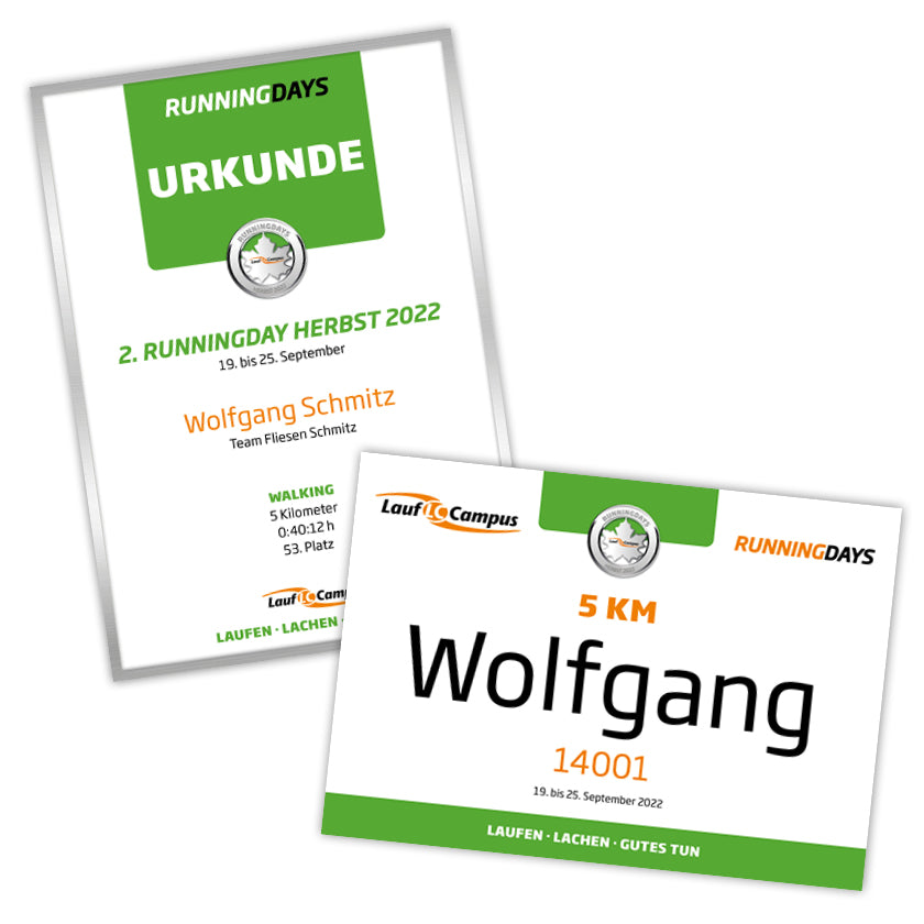 Melde dich jetzt zu den Runningdays Herbst 2022 an